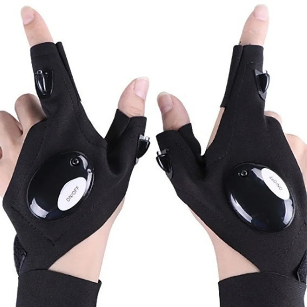 NightRide LED Cycling Light Gloves