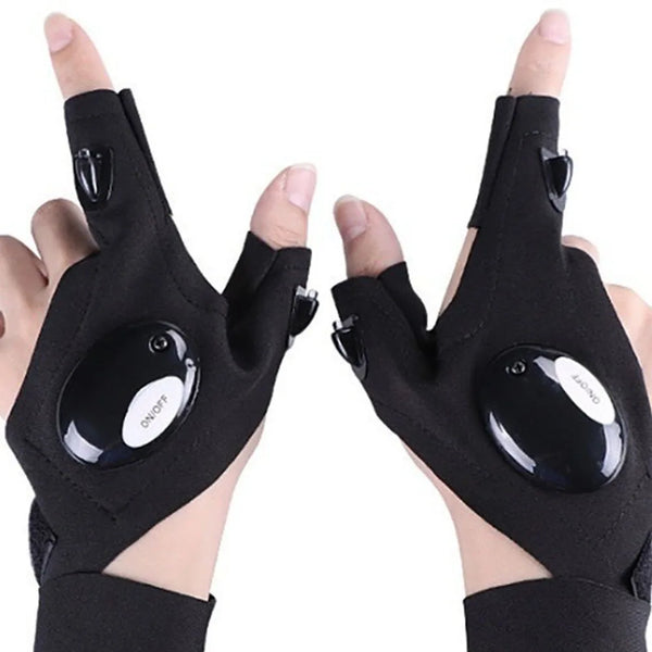 NightRide LED Cycling Light Gloves