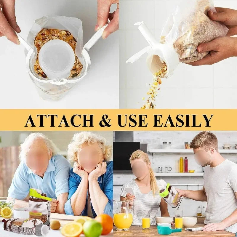 GripSeal Pro Easy Pour Food Clips