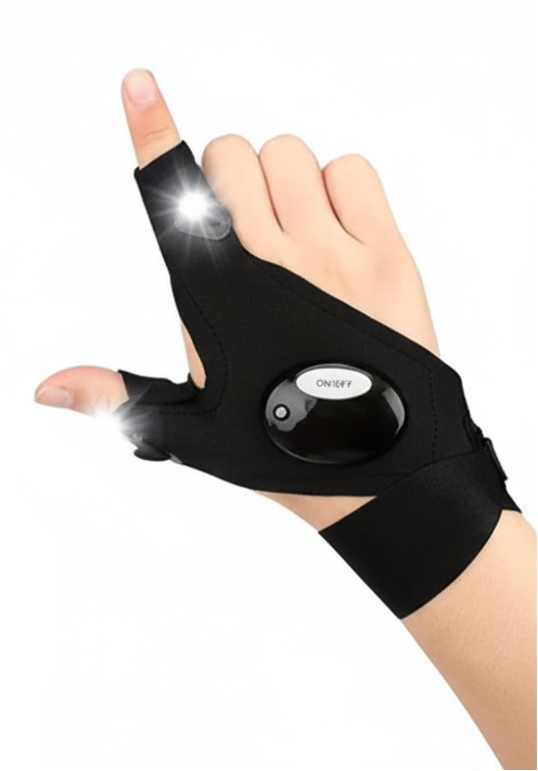 NightRide LED Cycling Light Gloves