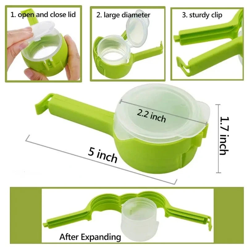 GripSeal Pro Easy Pour Food Clips
